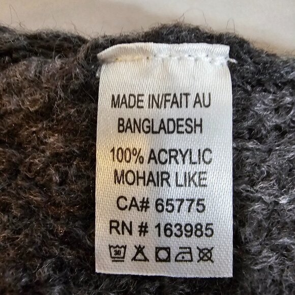 Nwt Essential Elements Dark Grey Cardigan - Picture 4 of 4